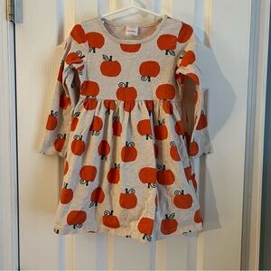 Hanna Andersson Pumpkin Print Long Sleeve Dress